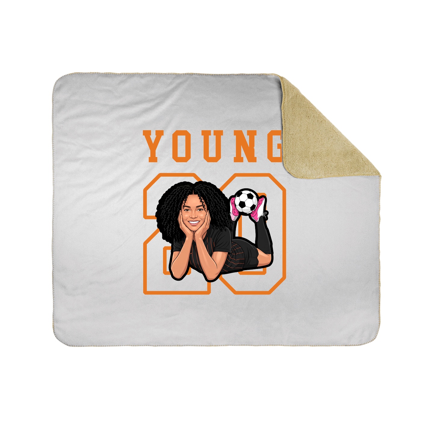 Throw Blanket — Shirsey in White