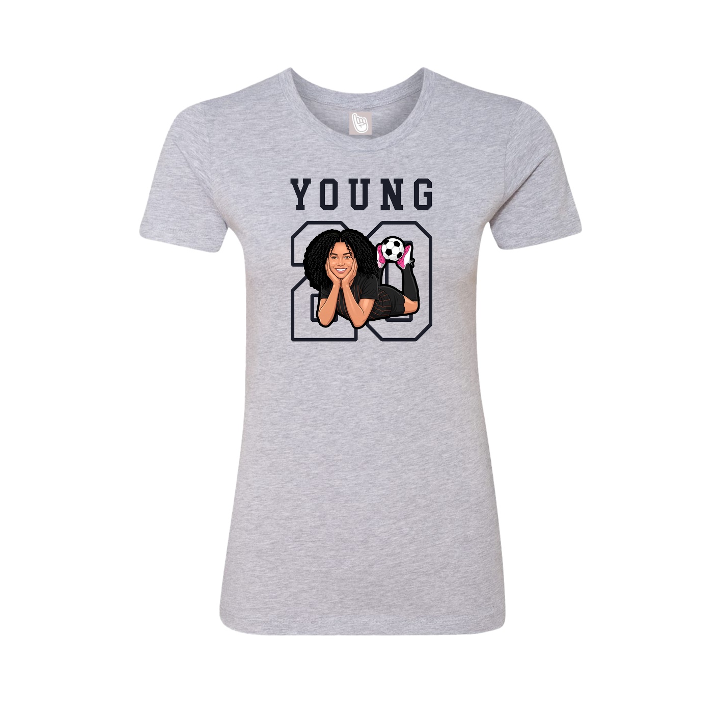 Fitted Women's Tee — Shirsey in Grey
