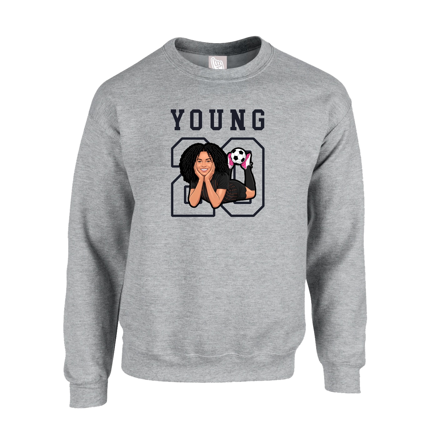 Fleece Crew — Shirsey in Grey