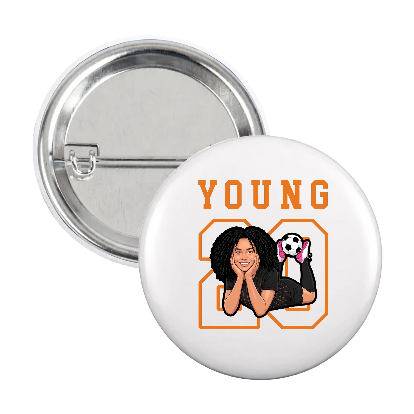 Game Day Button — Shirsey in White