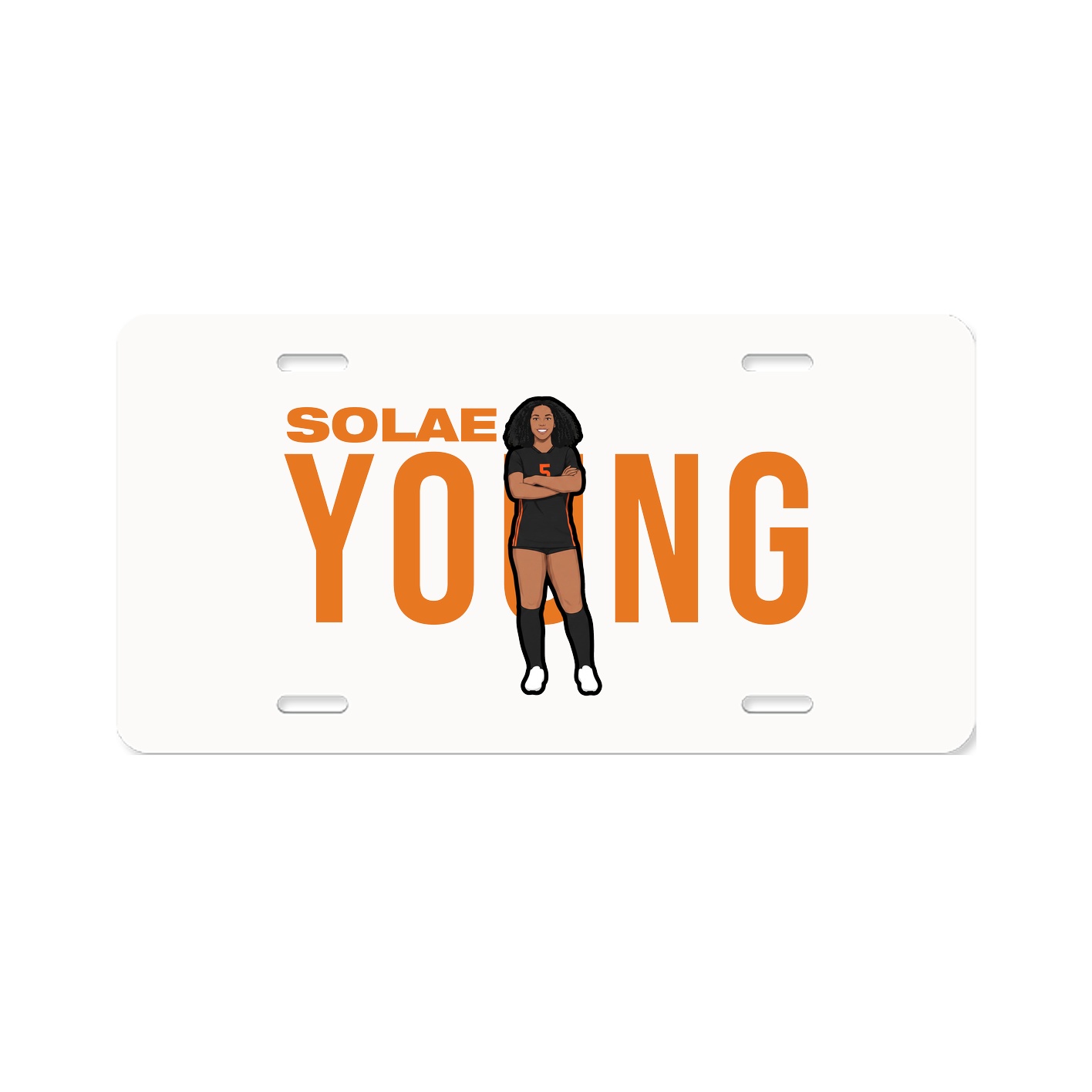License Plate — Player Name in Classic