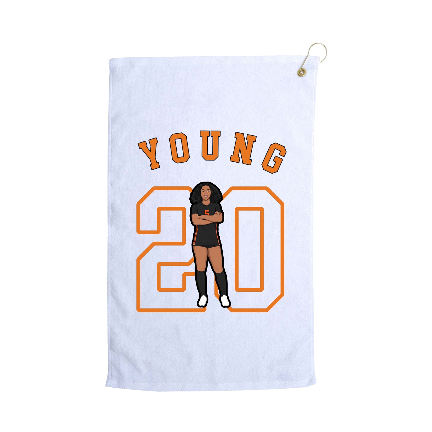 Golf Towel — Shirsey Arch in White