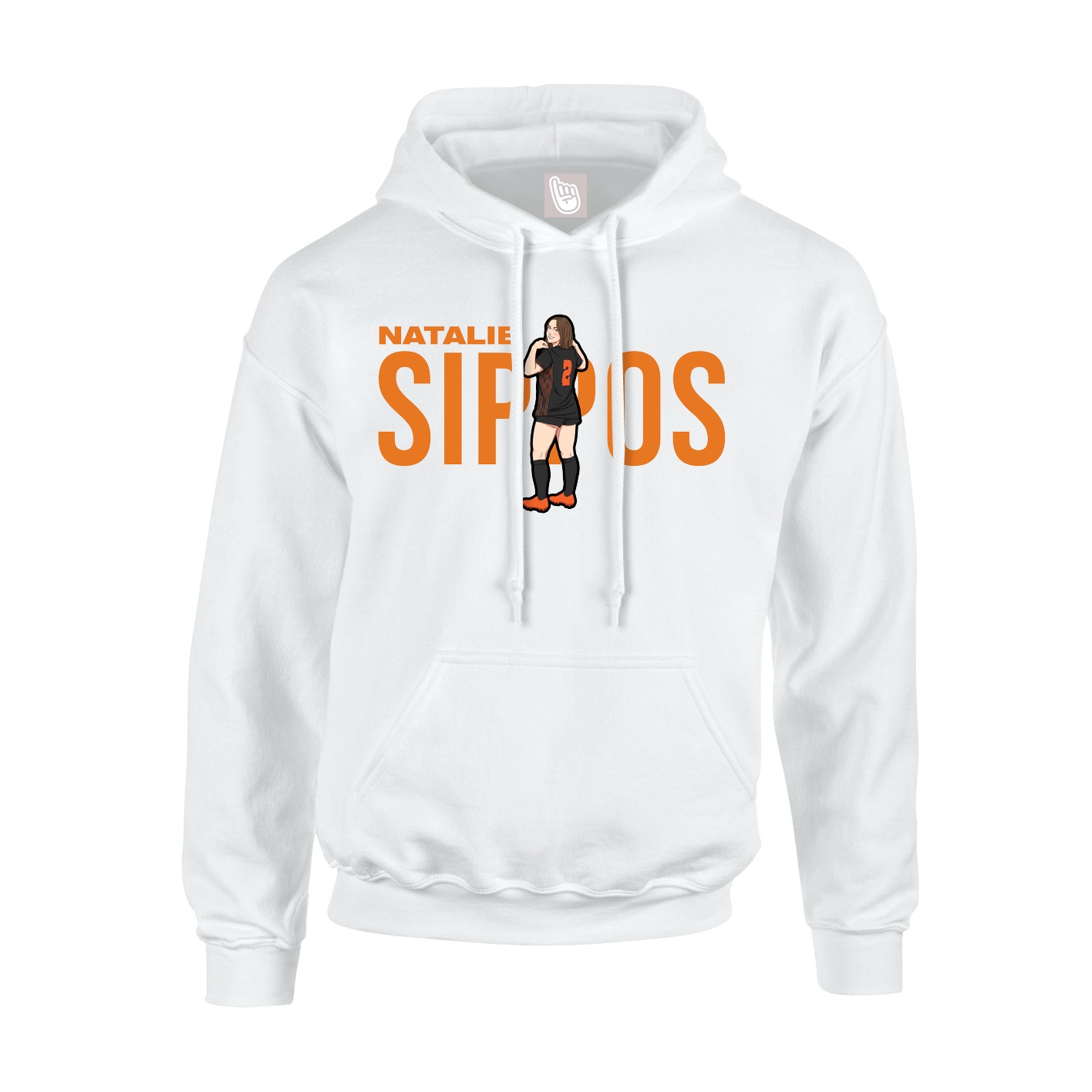 Youth Hoodie — Player Name in White