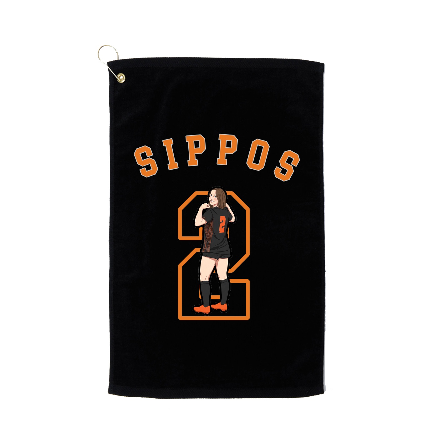 Golf Towel — Shirsey Arch in Black