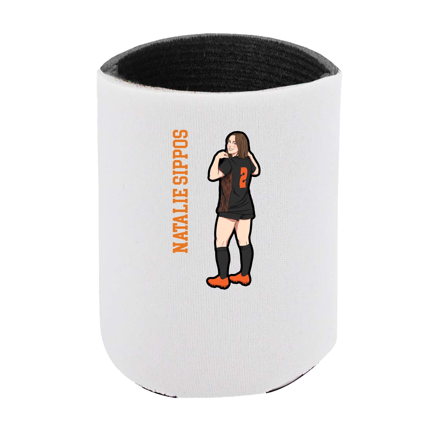 Can Holder — Name Vertical in White
