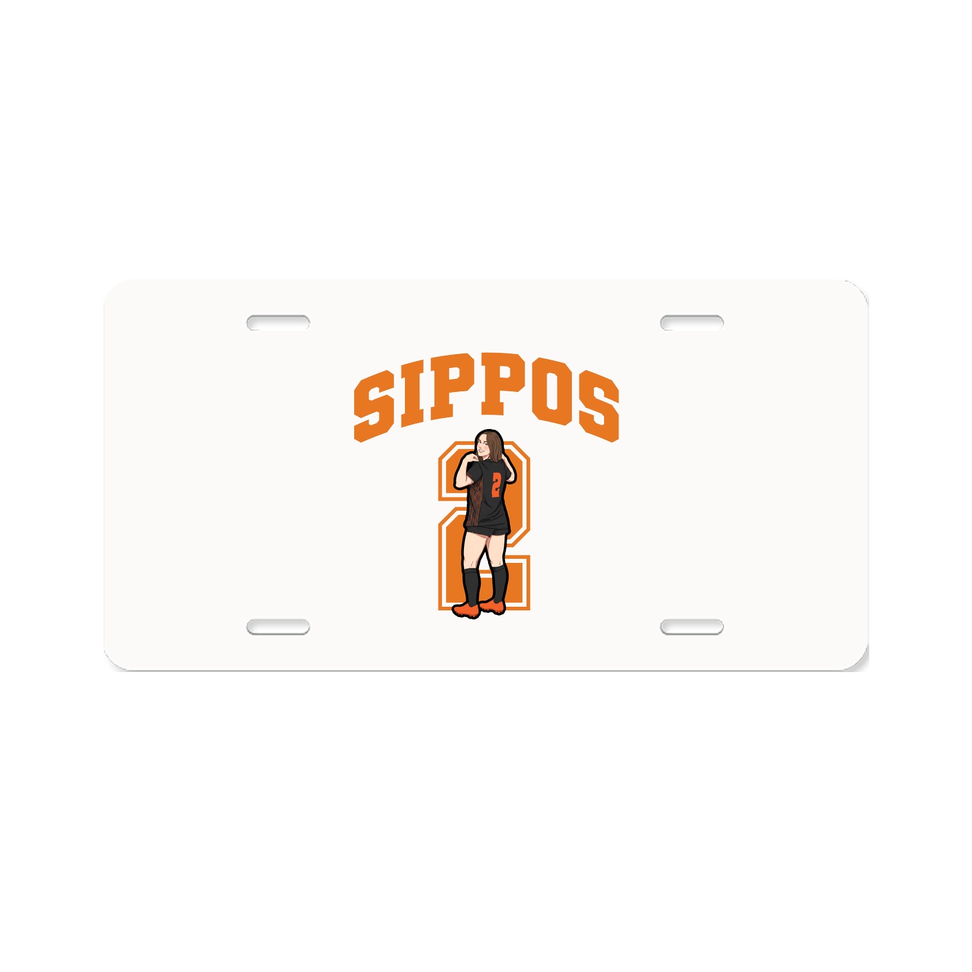 License Plate — Number in Classic