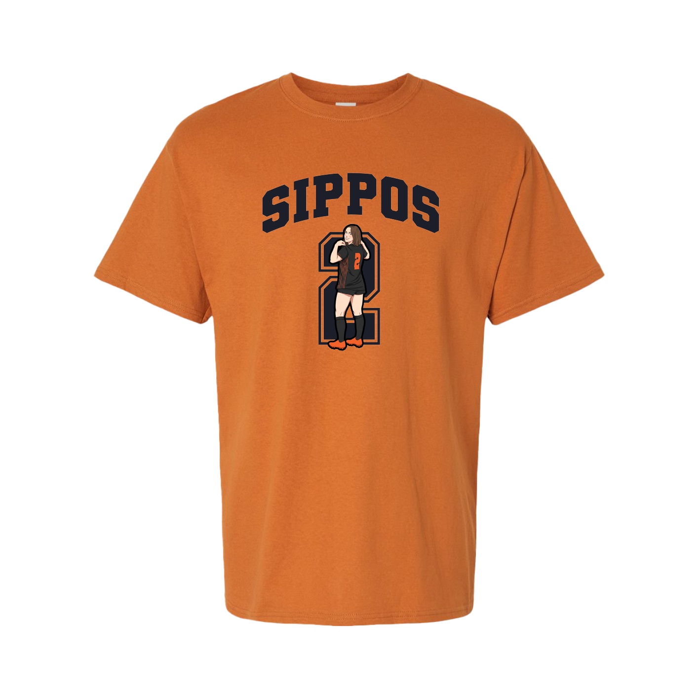 Tee — Number in Orange