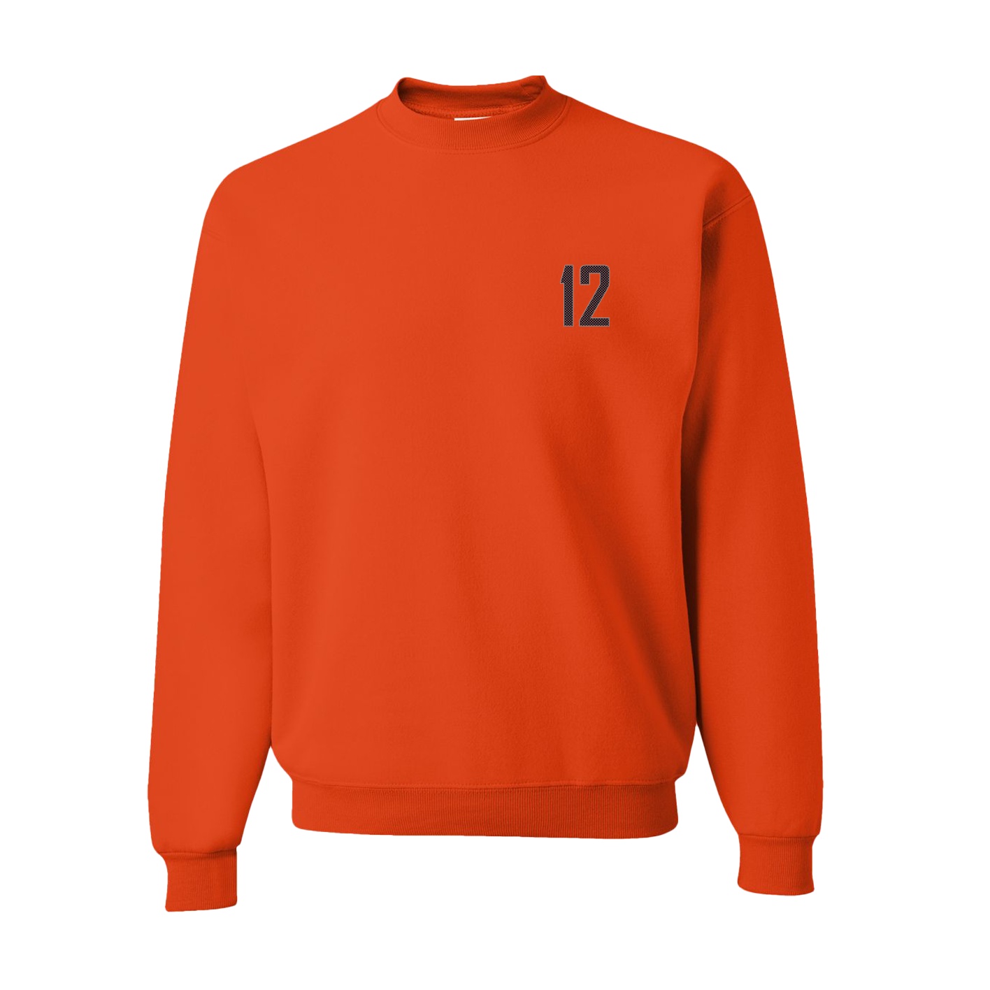 Fleece Crew — Front Shirsy in Orange
