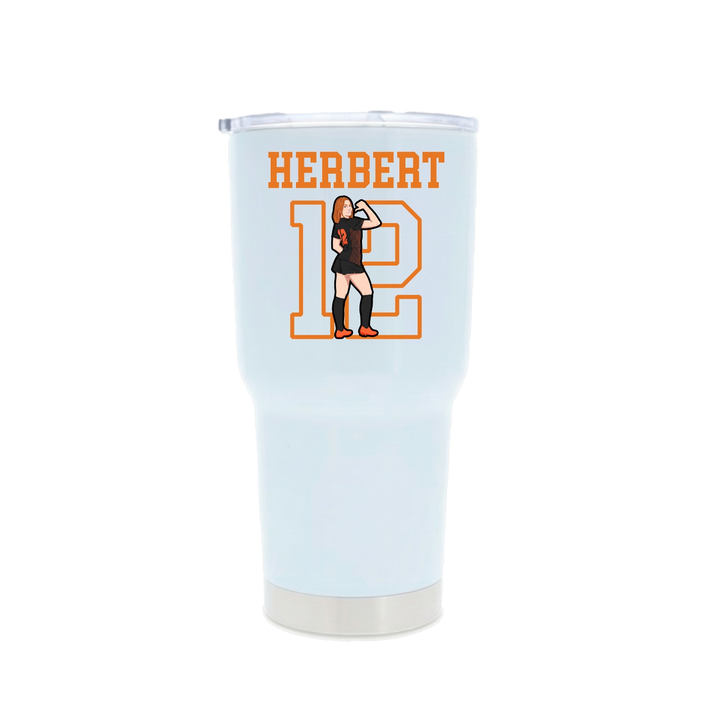 30oz Stainless Steel Tumbler — Shirsey in White
