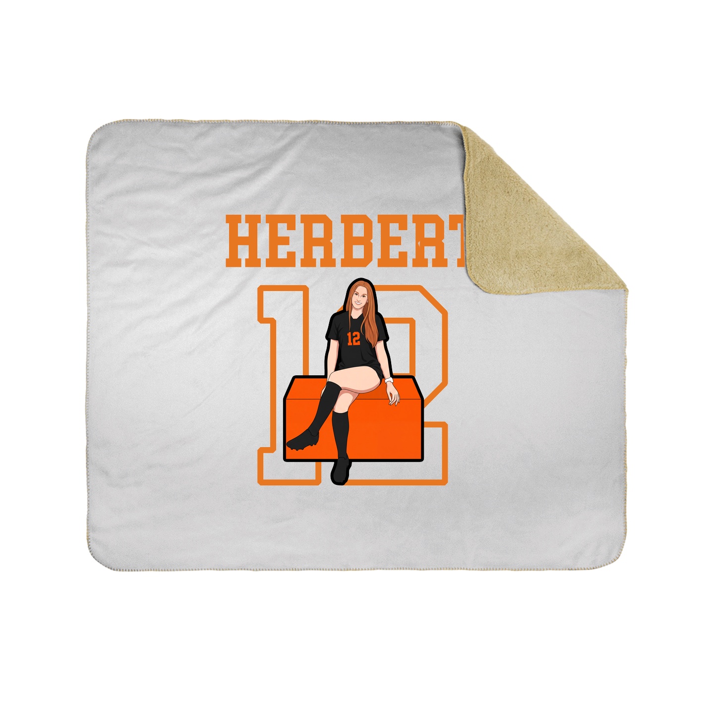 Throw Blanket — Shirsey in White