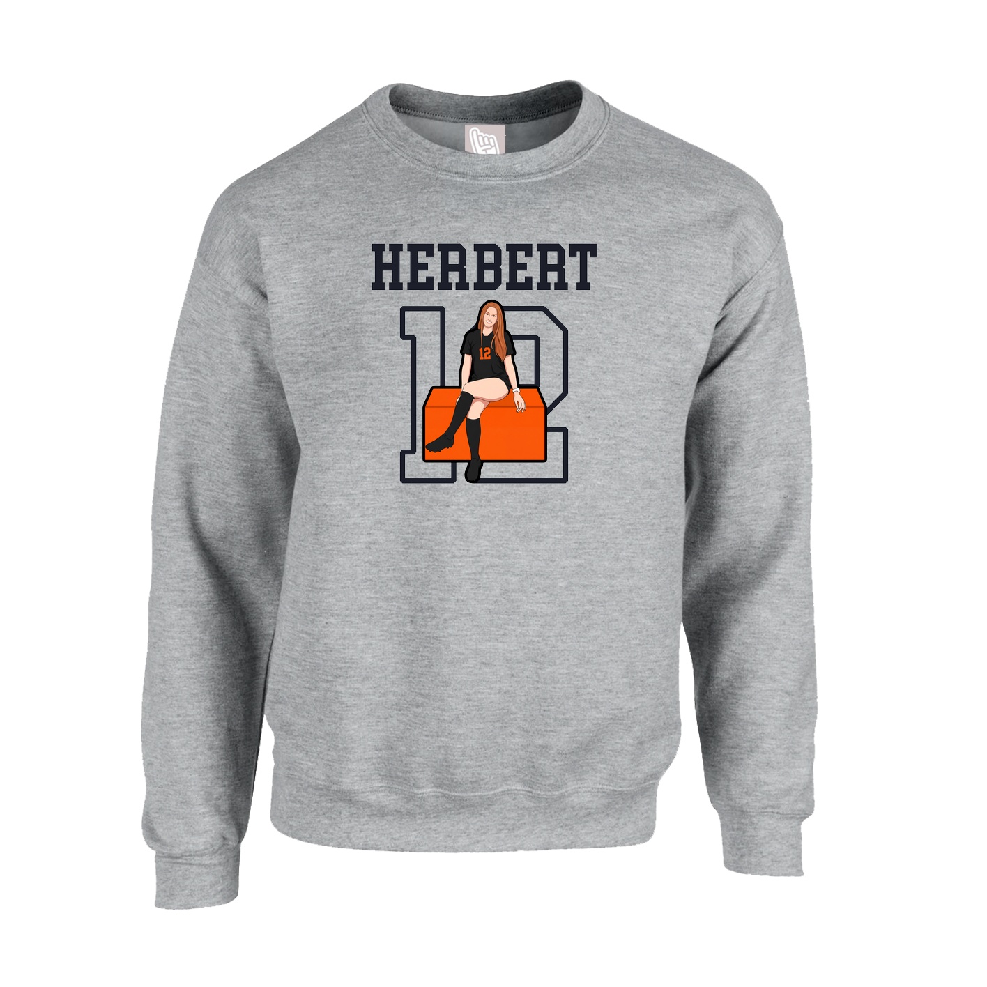 Fleece Crew — Shirsey in Grey