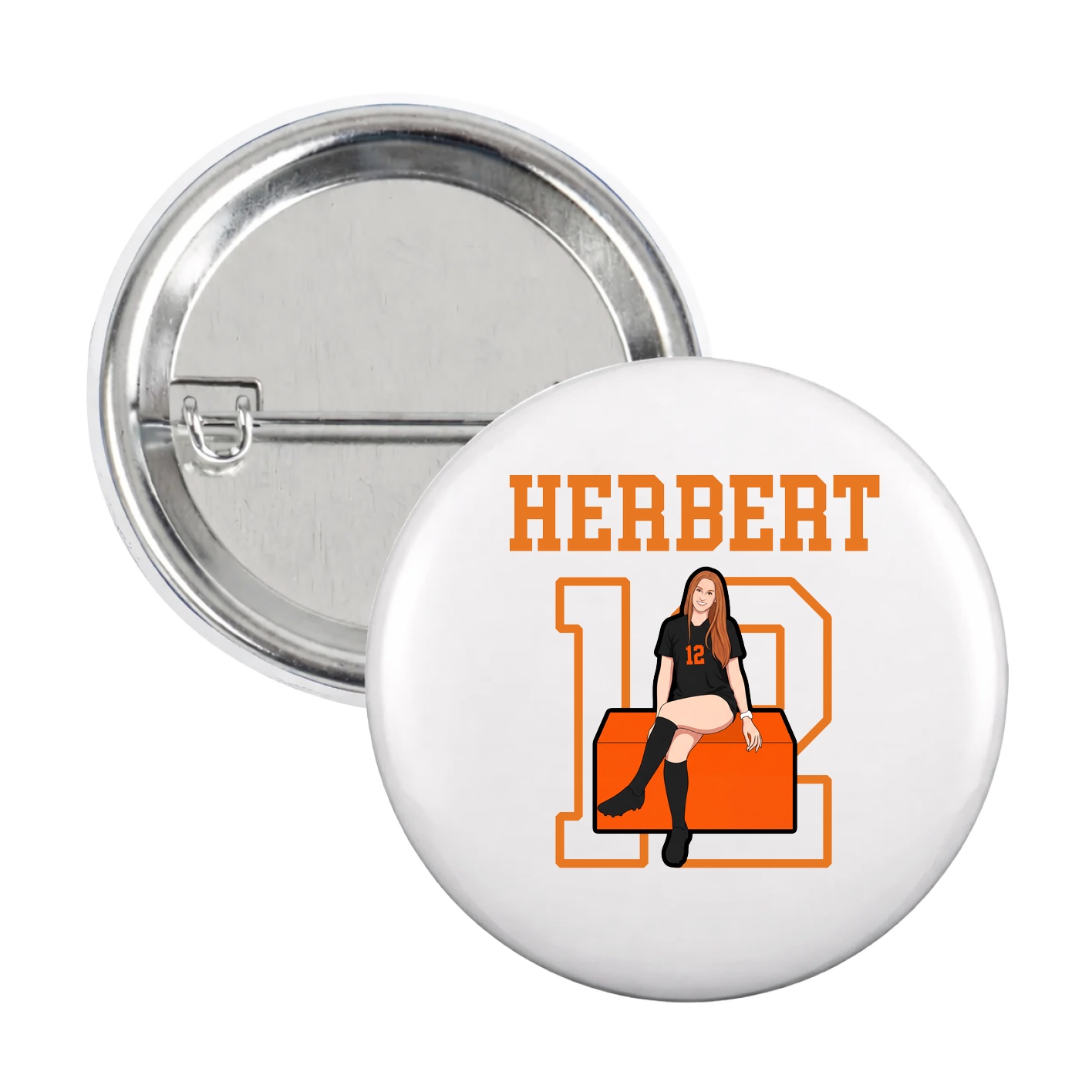 Game Day Button — Shirsey in White