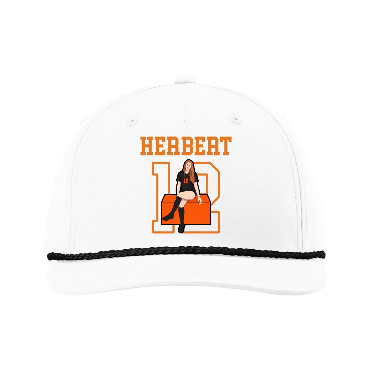 Five-Panel Classic Rope Cap — Shirsey in White