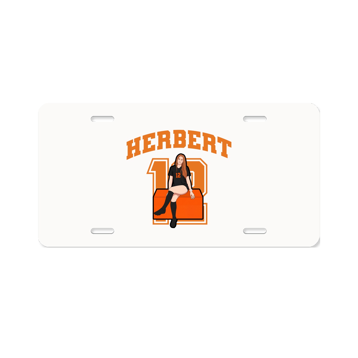 License Plate — Number in Classic