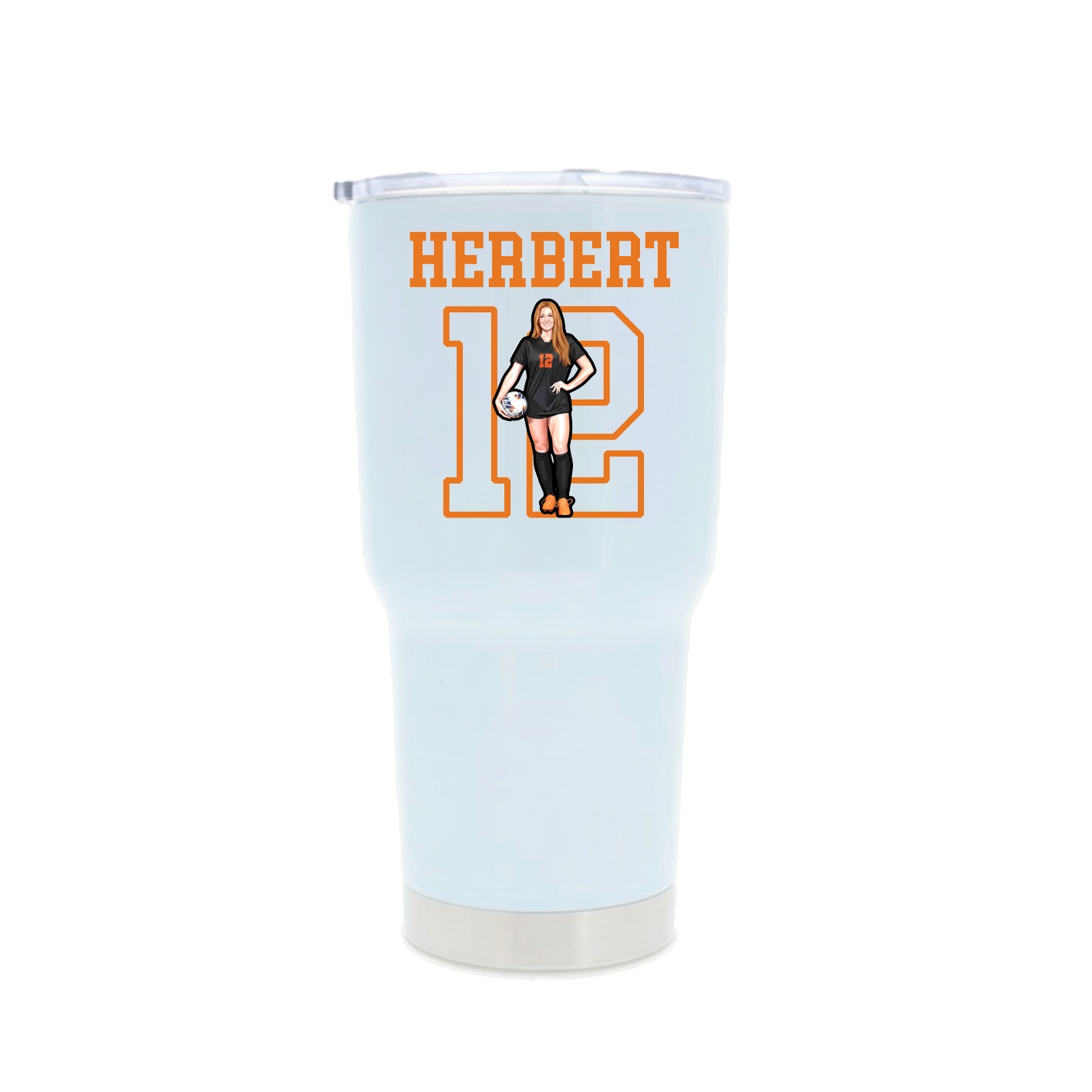 30oz Stainless Steel Tumbler — Shirsey in White