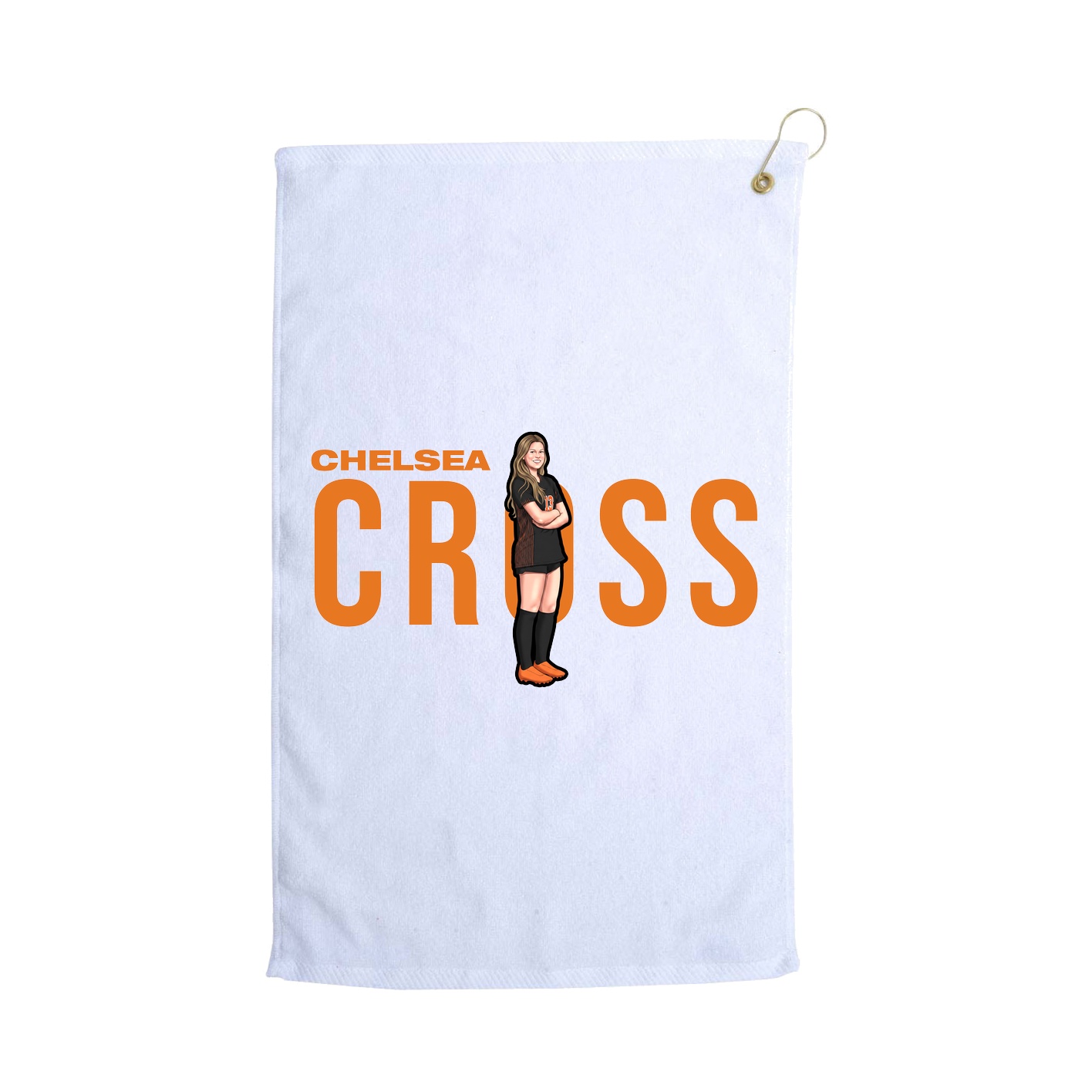 Golf Towel — Player Name in White