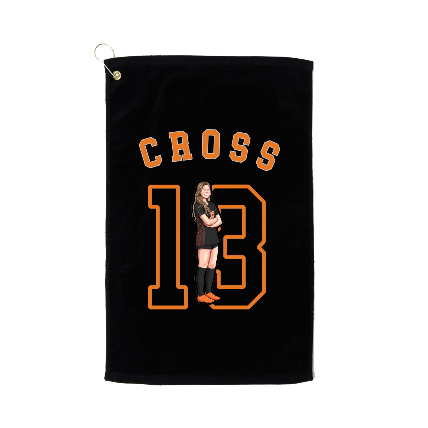 Golf Towel — Shirsey Arch in Black