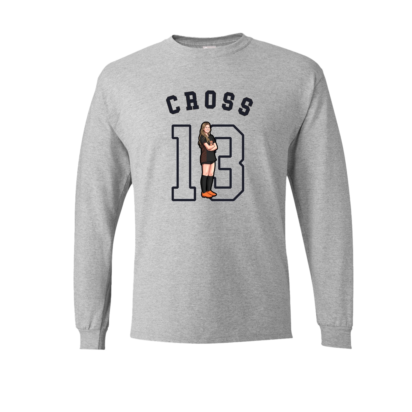 Long Sleeve Tee — Shirsey Arch in Grey