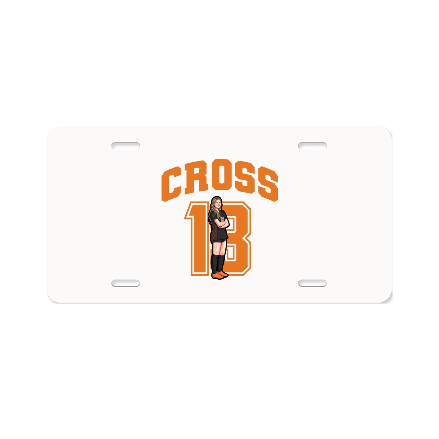 License Plate — Number in Classic