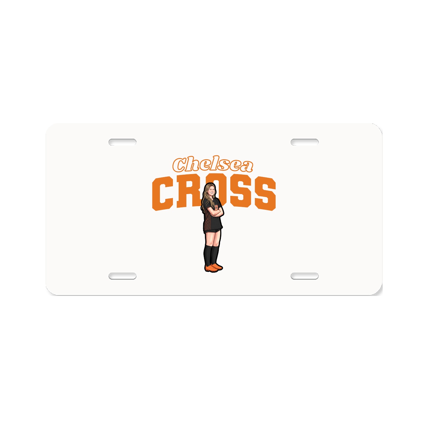 License Plate — Name Arch in Classic