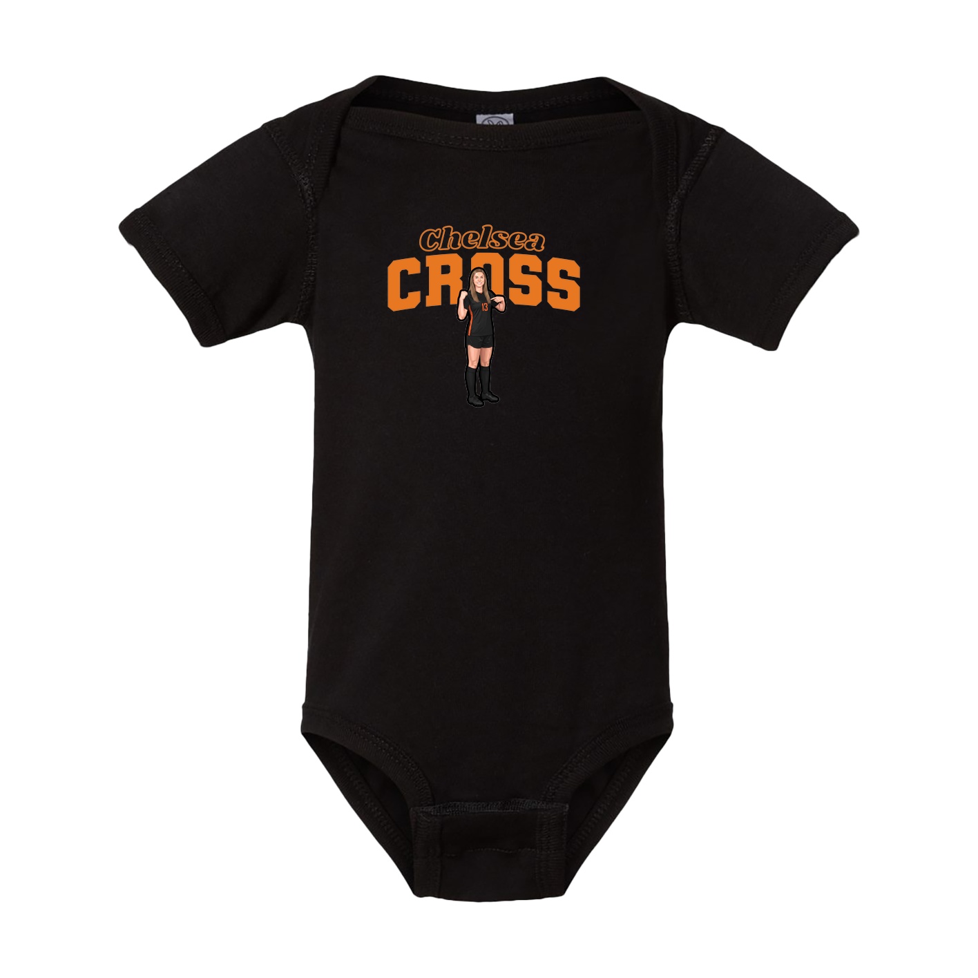 Baby Onesie — Name Arch in Black