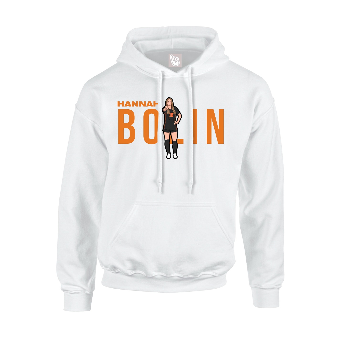 Hoodie — Player Name in White