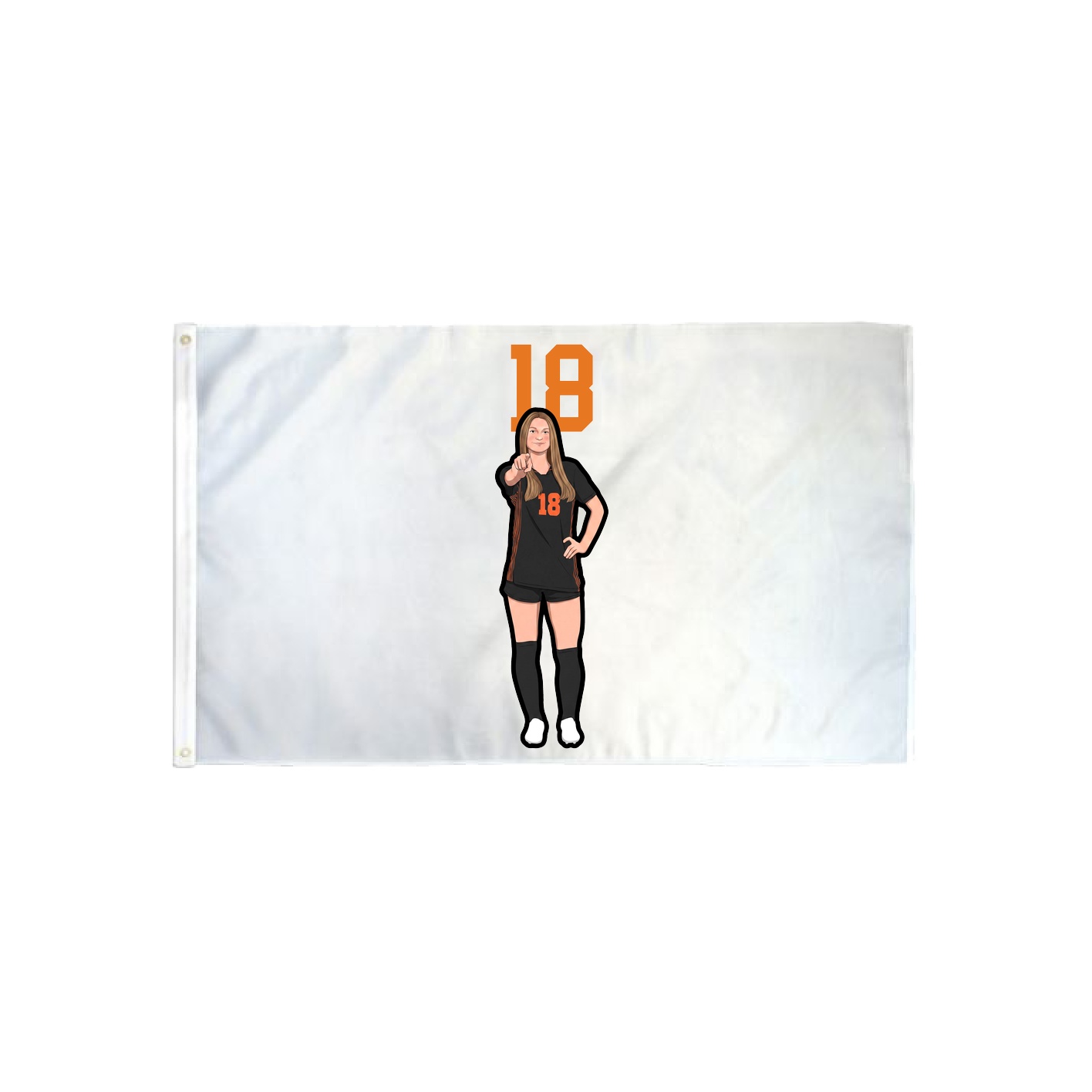 3x5 Flag — Number Top in Classic