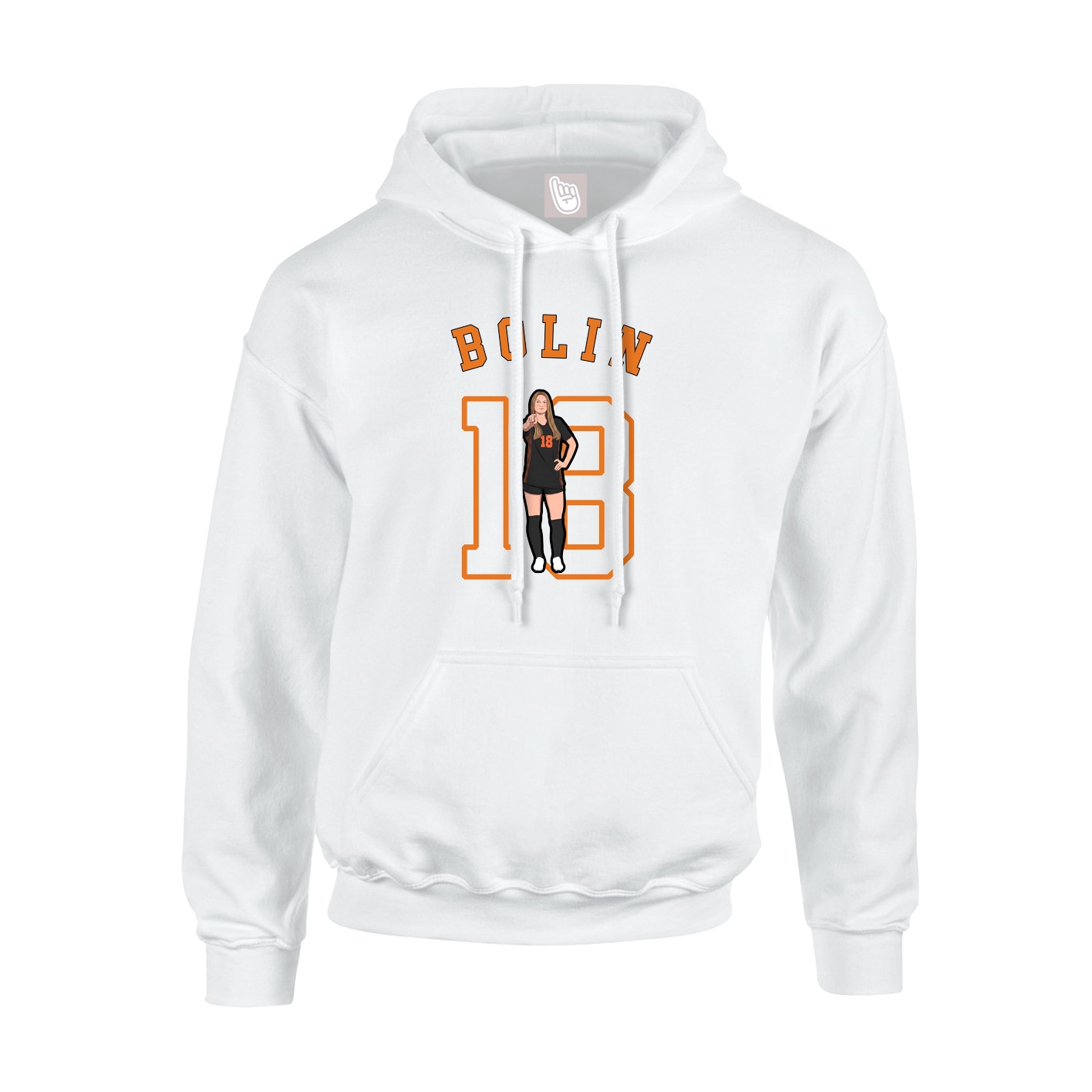 Hoodie — Shirsey Arch in White