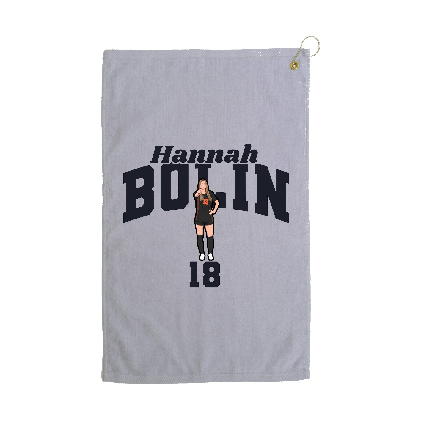 Golf Towel — Signature Arch in Grey