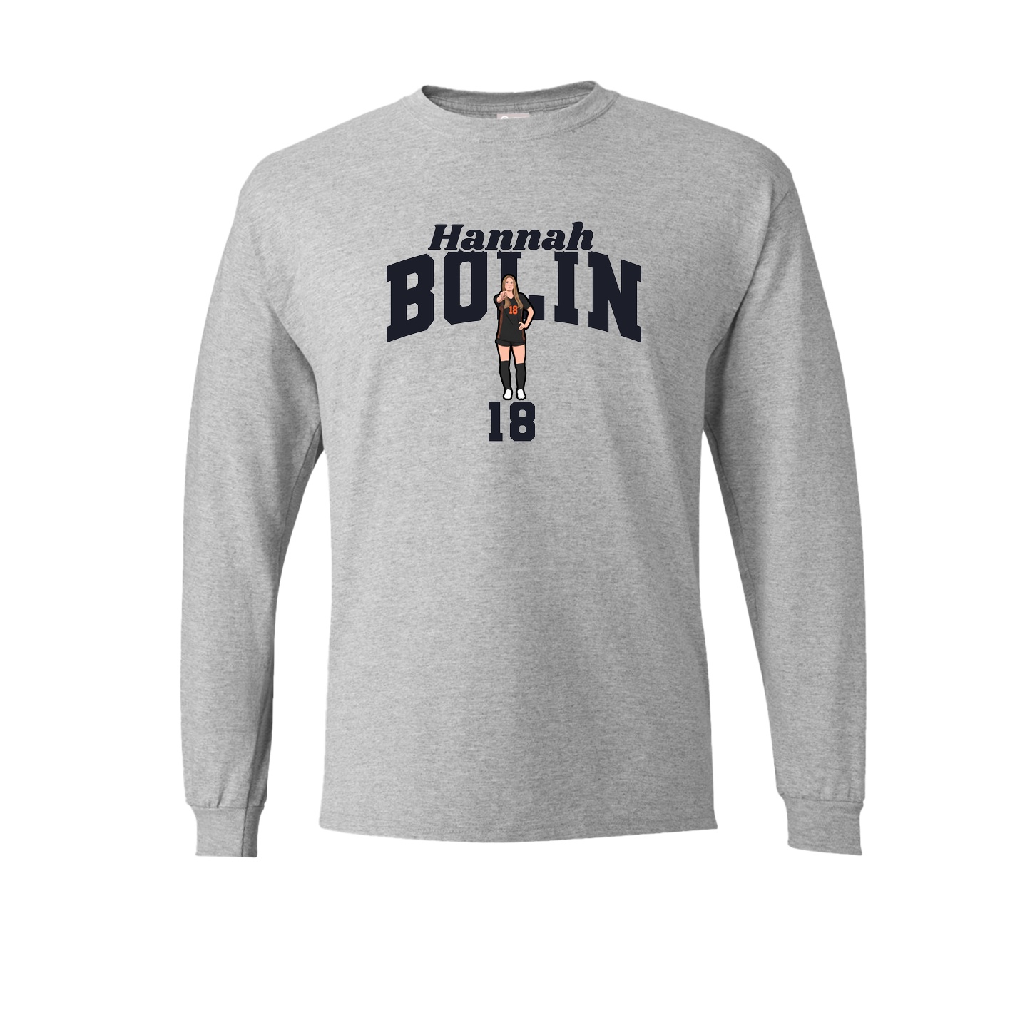 Long Sleeve Tee — Signature Arch in Grey