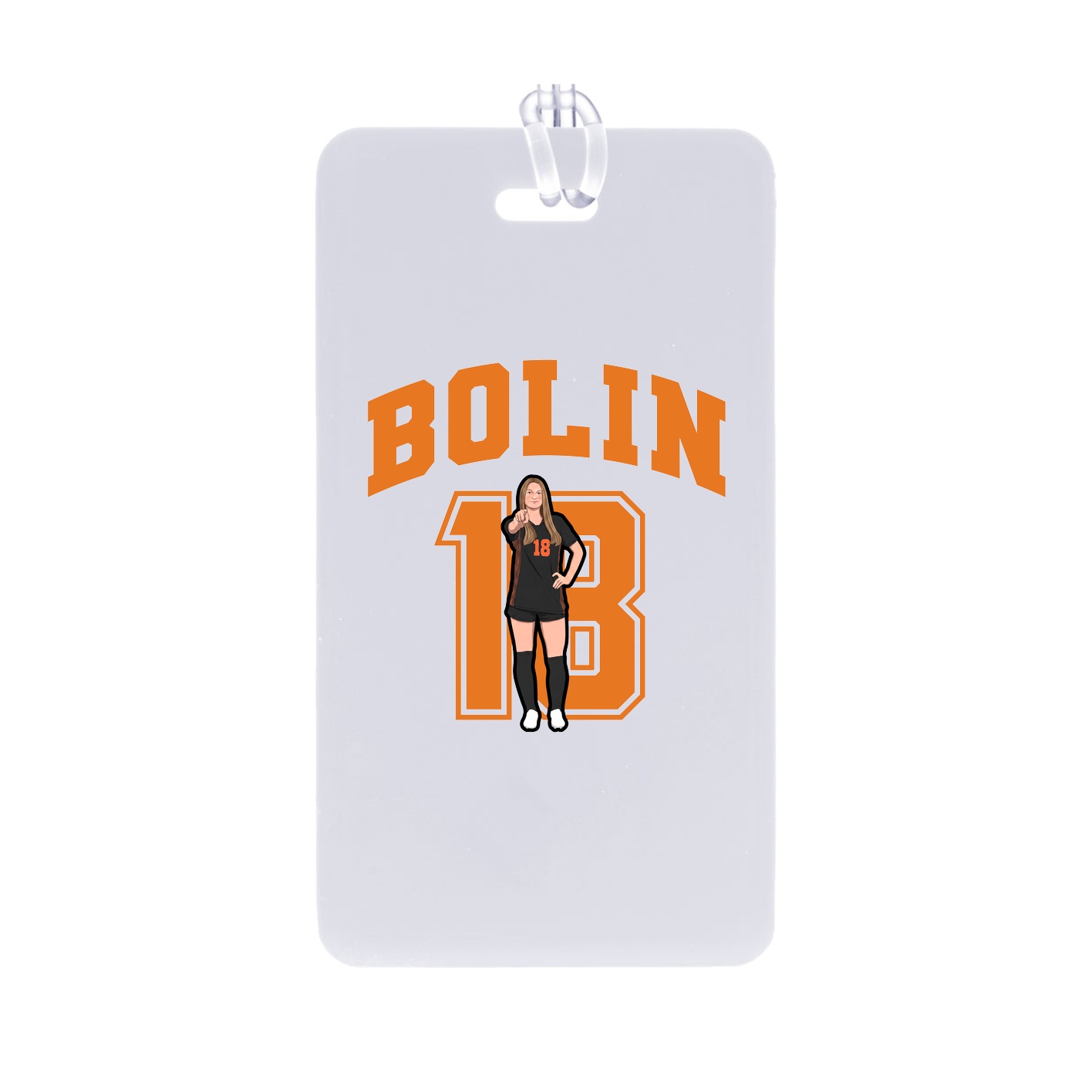Bag Tag — Number in Classic