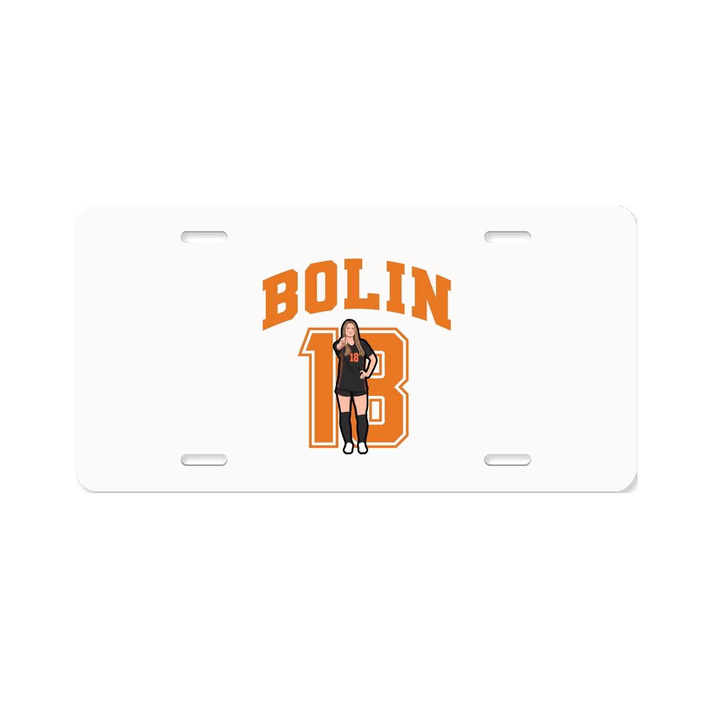 License Plate — Number in Classic