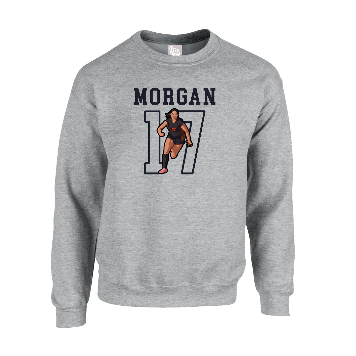 Fleece Crew — Shirsey in Grey