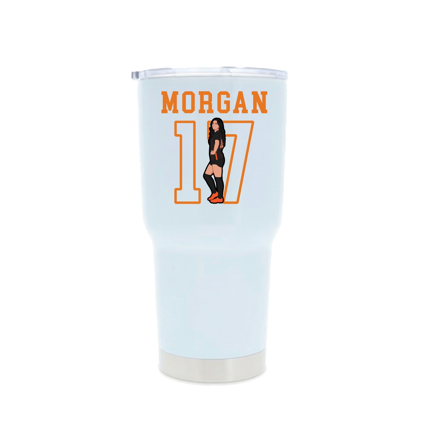 30oz Stainless Steel Tumbler — Shirsey in White