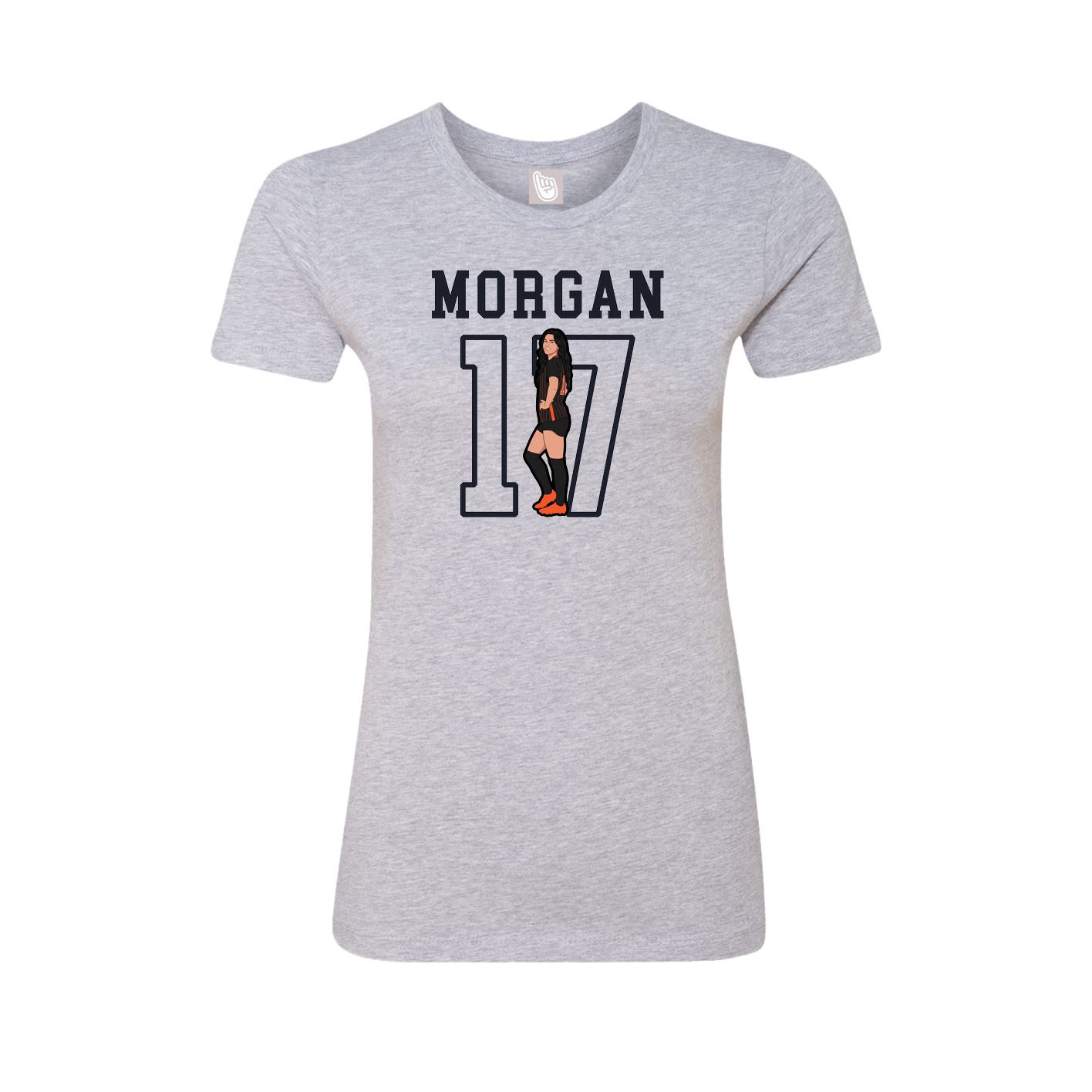 Fitted Women's Tee — Shirsey in Grey