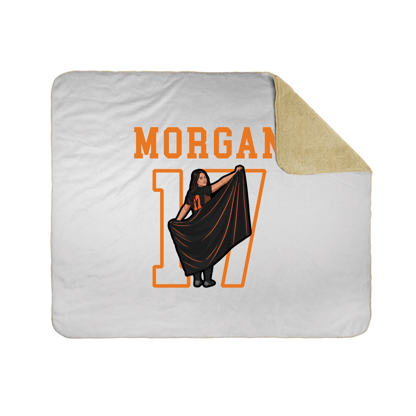 Throw Blanket — Shirsey in White