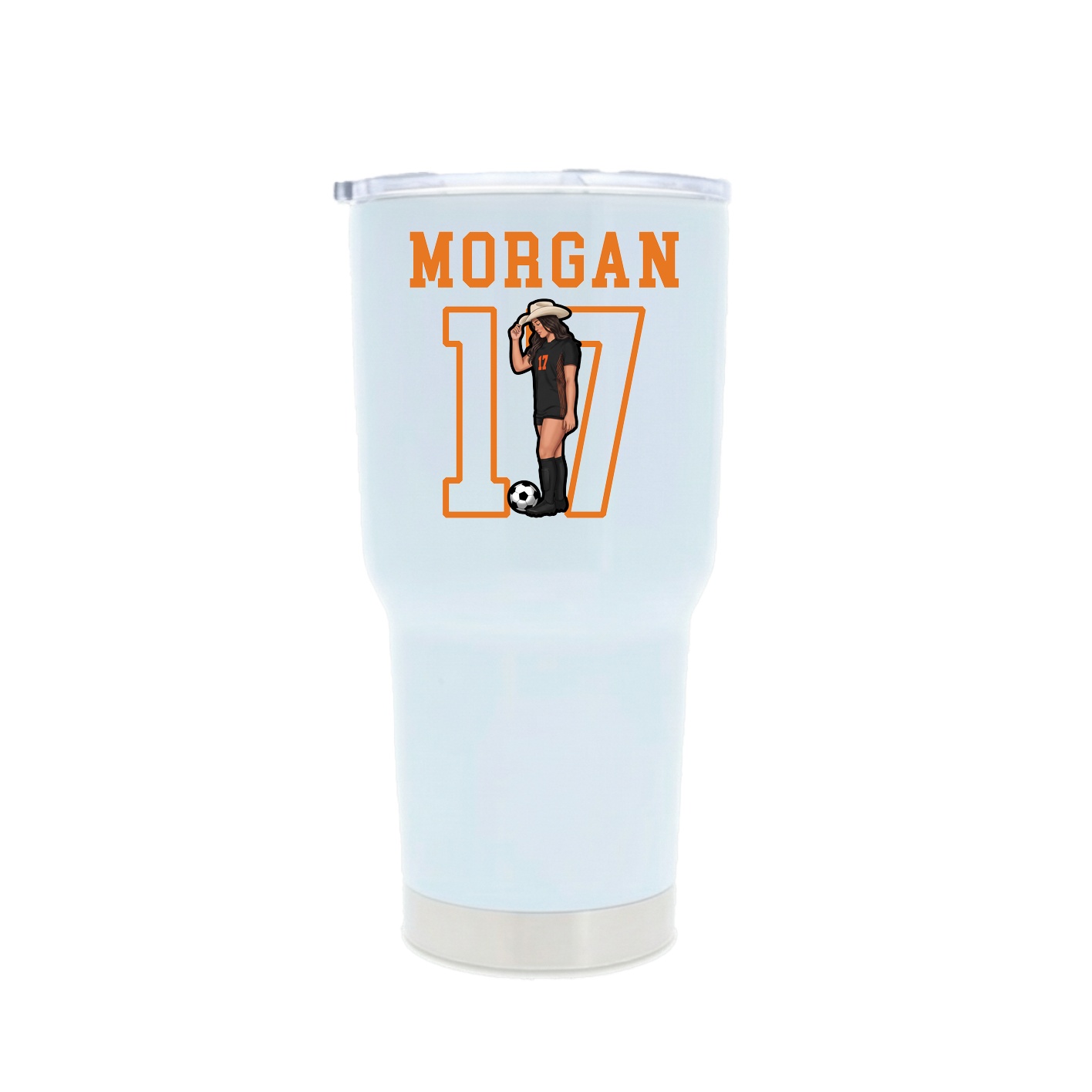 30oz Stainless Steel Tumbler — Shirsey in White