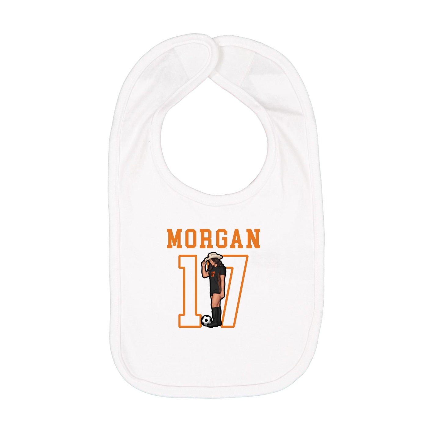 Infant Bib — Shirsey in White