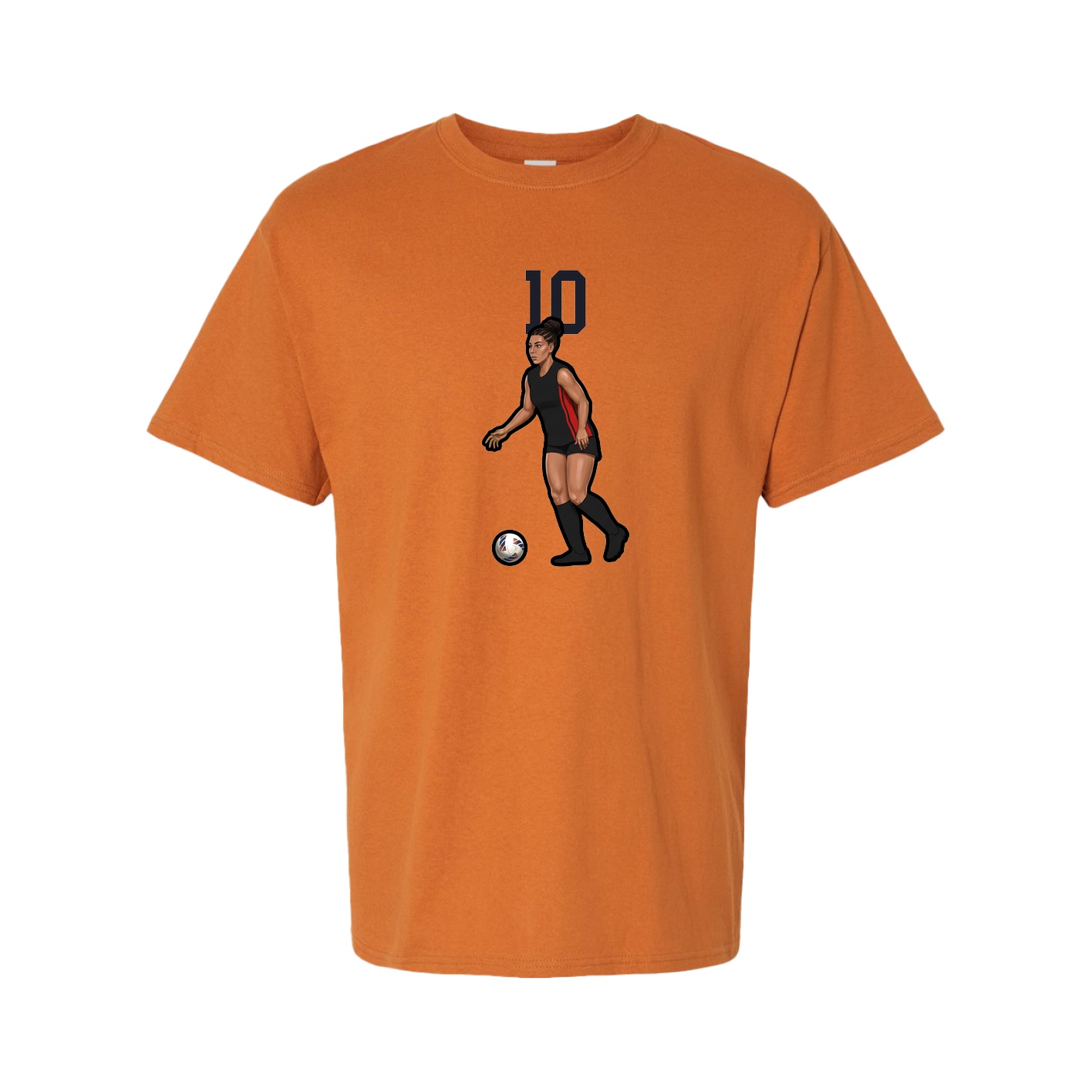 Tee — Number Top in Orange