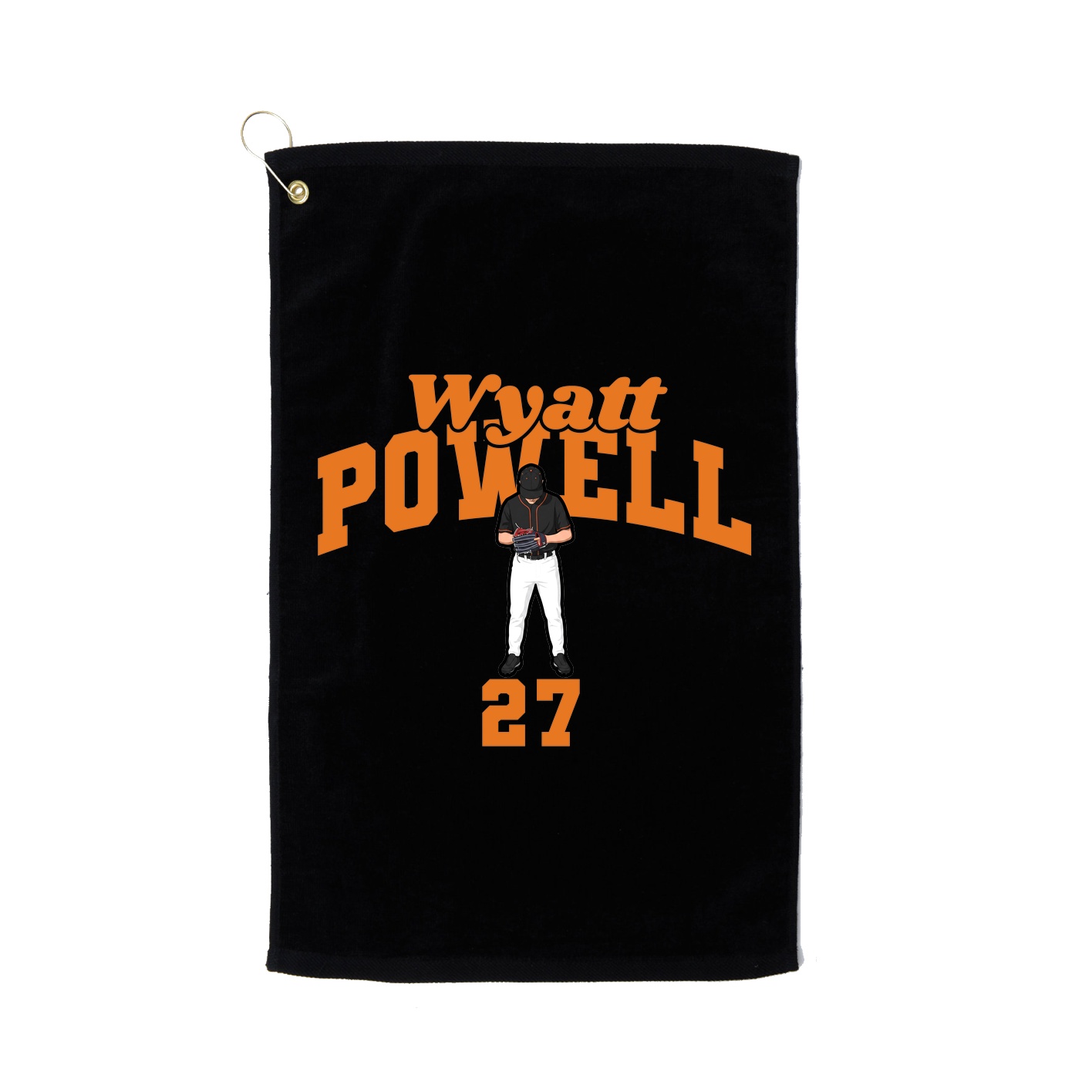 Golf Towel — Signature Arch in Black