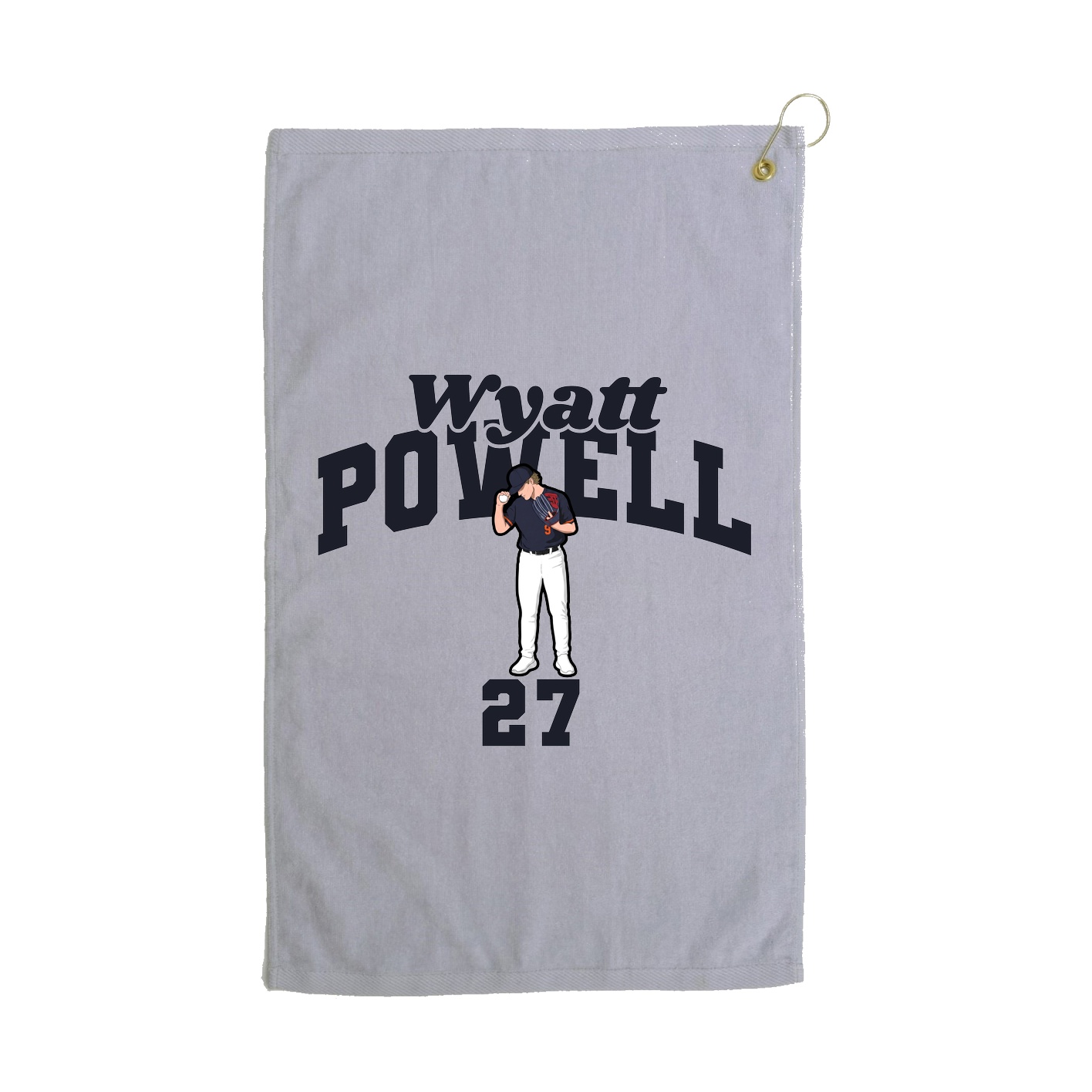 Golf Towel — Signature Arch in Grey