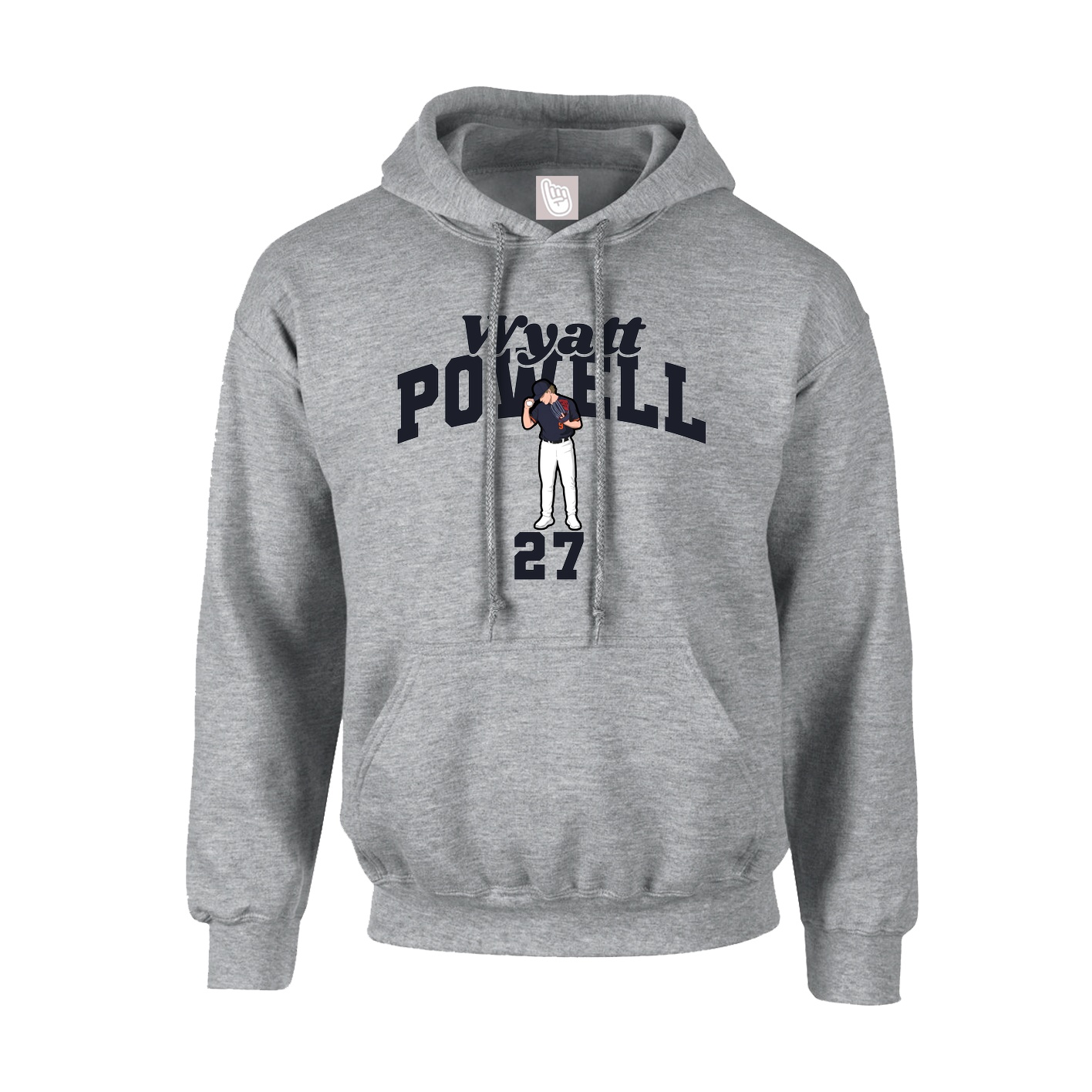 Hoodie — Signature Arch in Grey