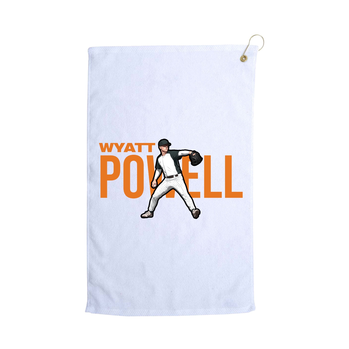 Golf Towel — Player Name in White