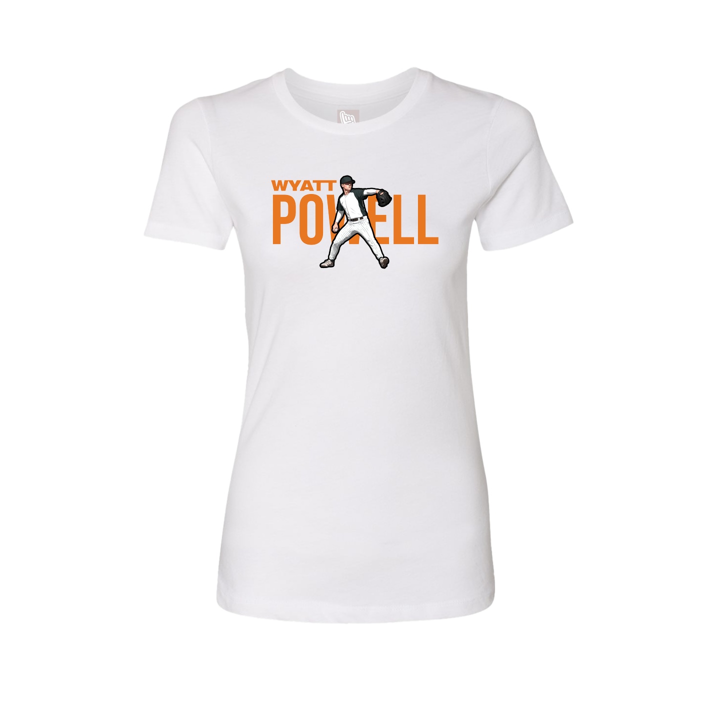 Womens Tee — Player Name in White
