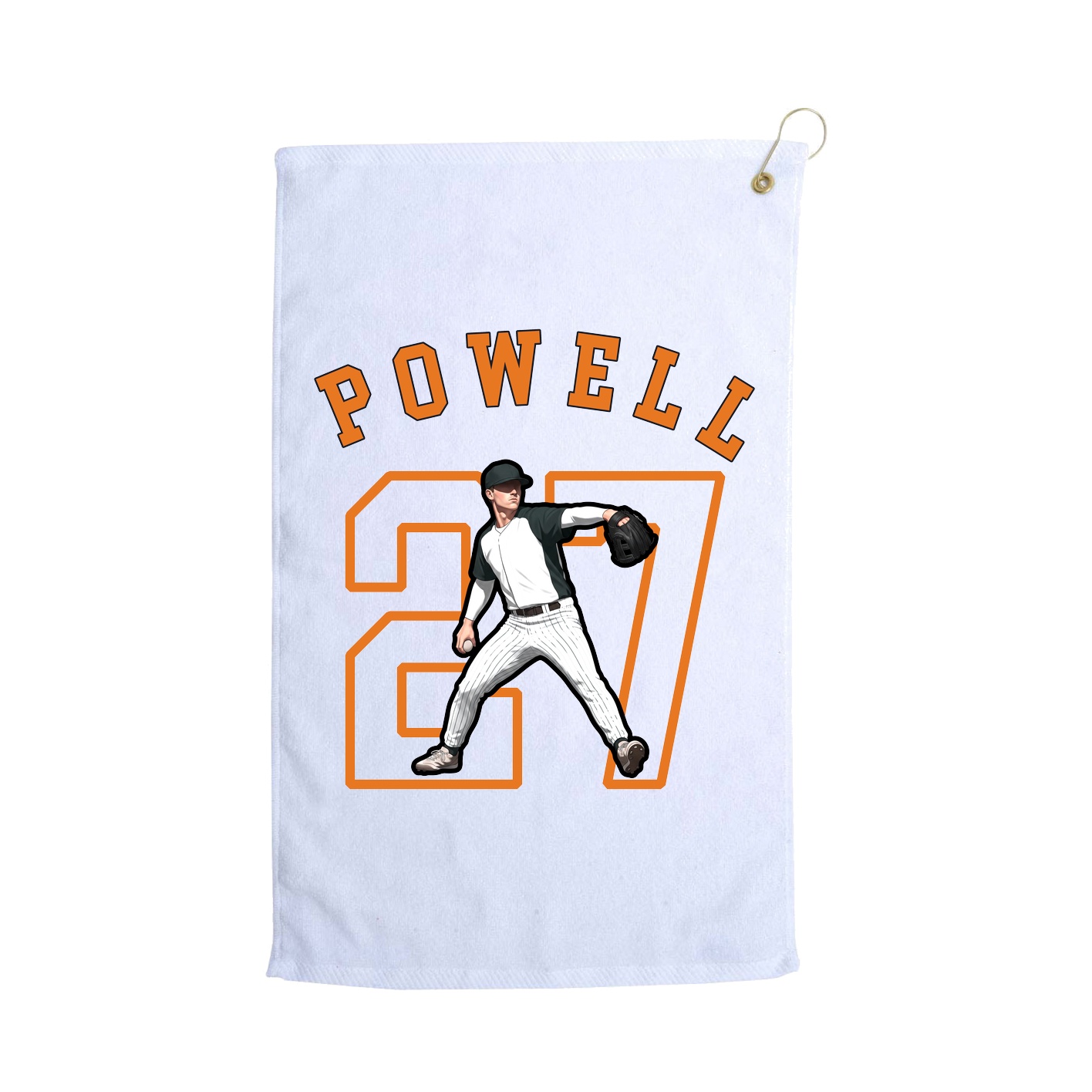 Golf Towel — Shirsey Arch in White