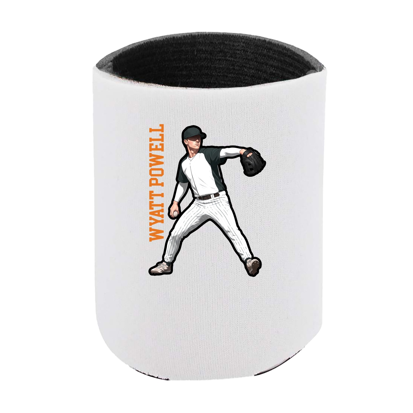 Can Holder — Name Vertical in White