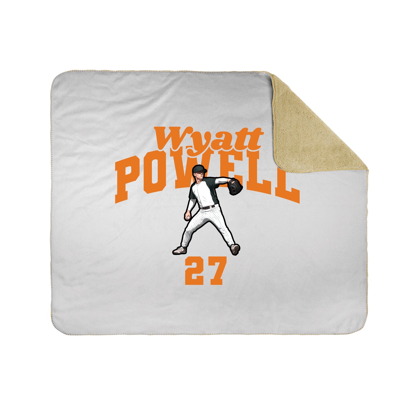Throw Blanket — Signature Arch in White
