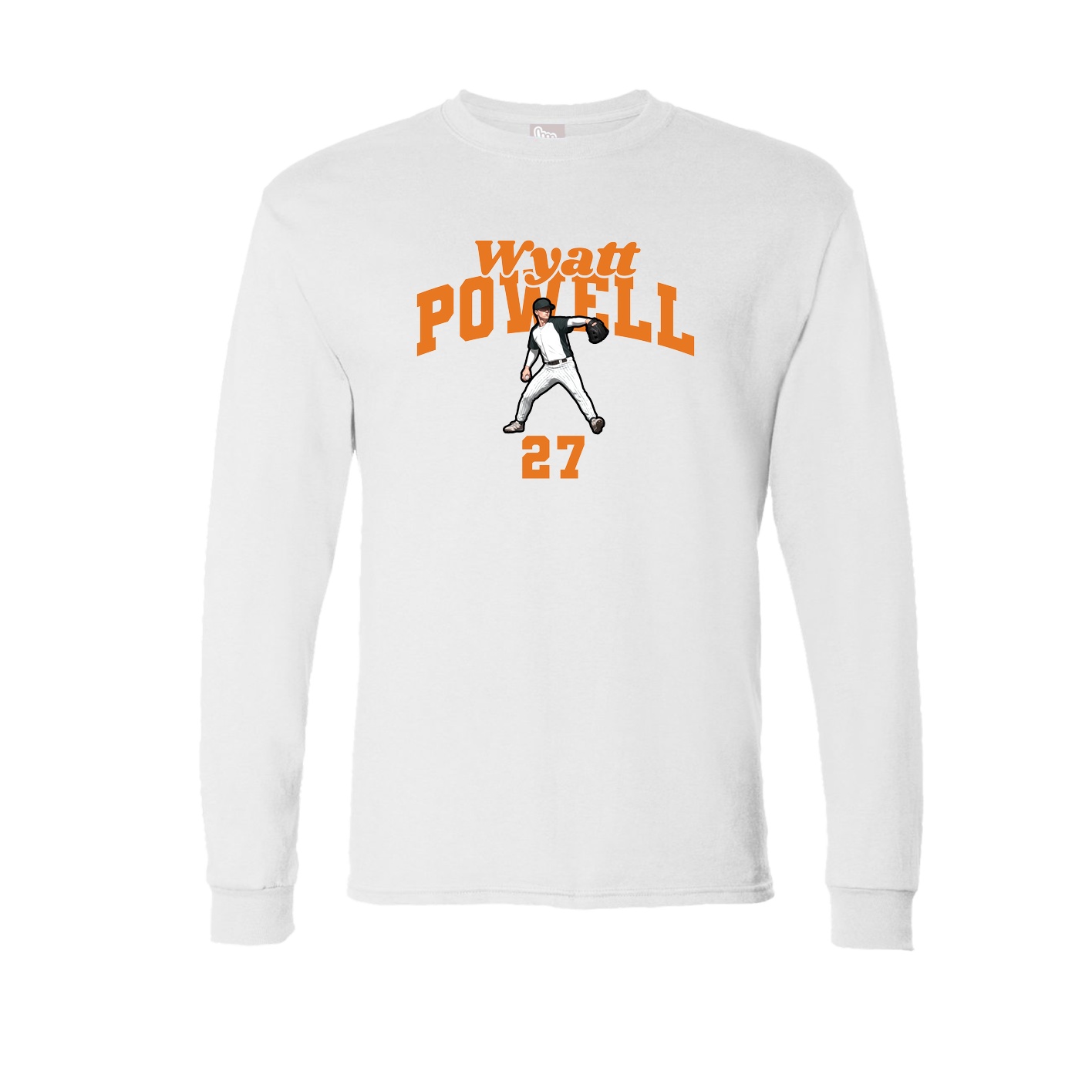 Long Sleeve Tee — Signature Arch in White