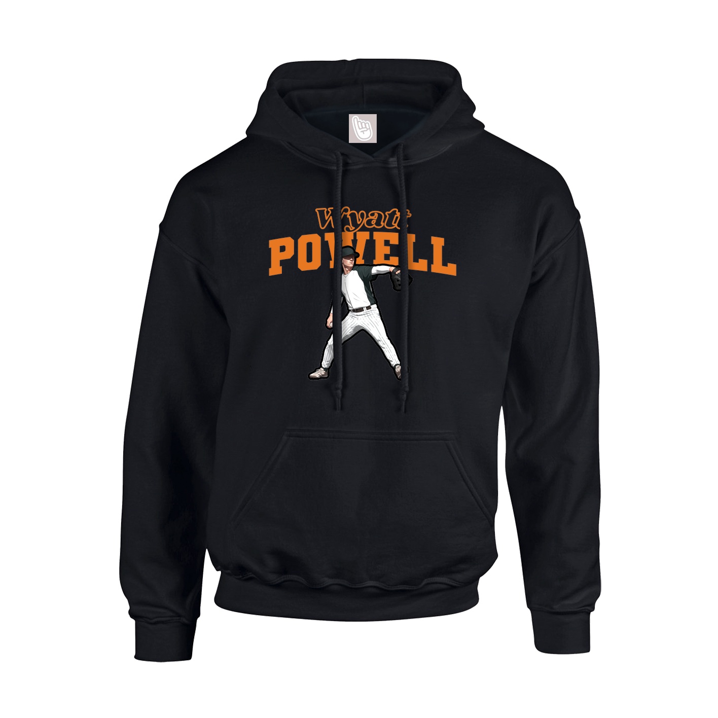 Hoodie — Name Arch in Black