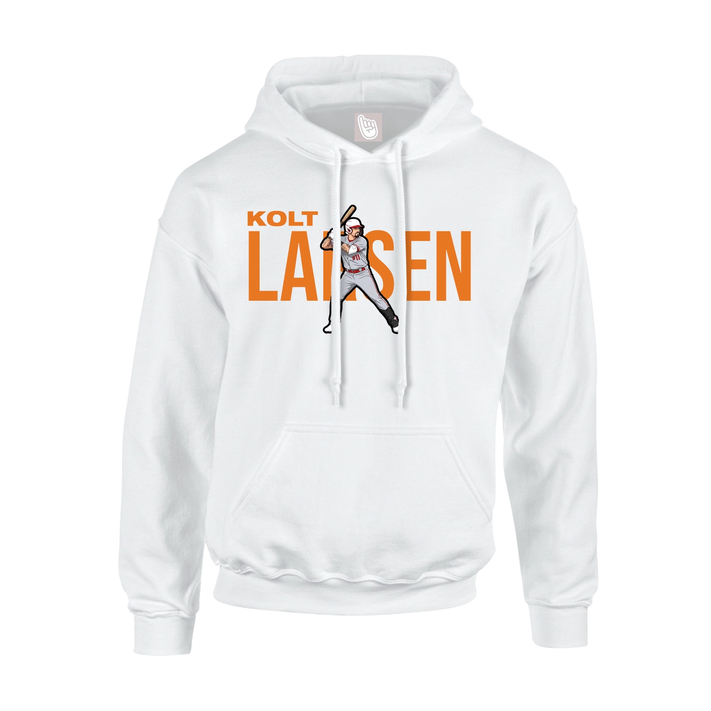 Youth Hoodie — Player Name in White